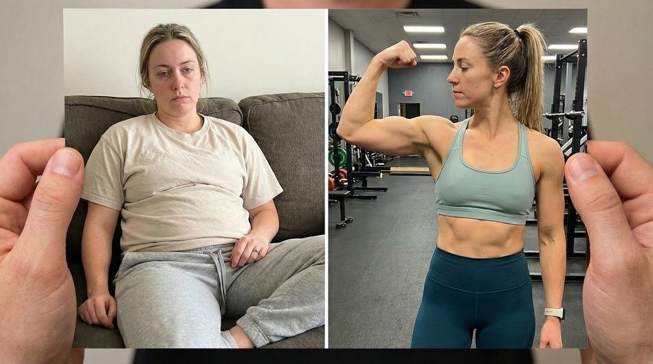 Person starving in a full pantry illustrating leptin resistance symptoms.