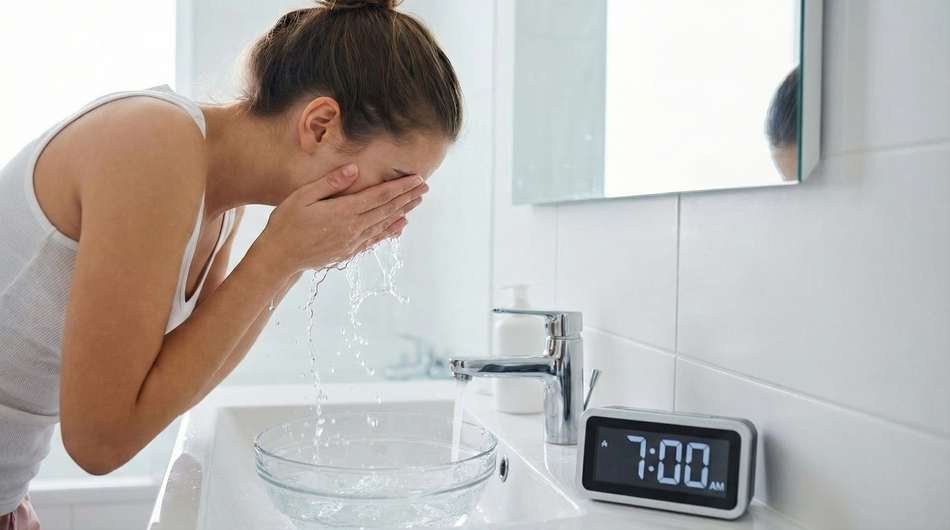 Using cold water therapy and vagus nerve activation to treat cortisol face puffiness naturally