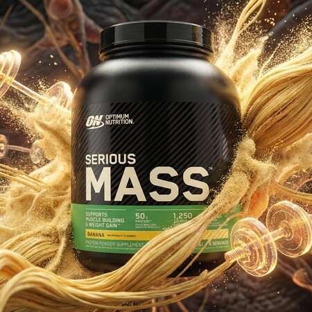 Serious mass Supports muscle building & weight gain
